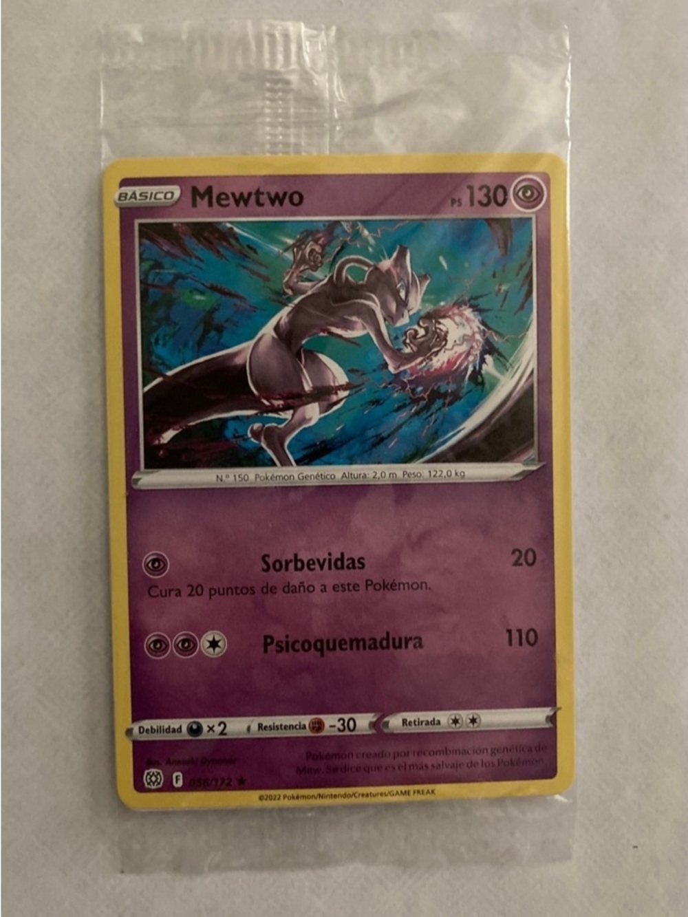 Pokemon Mewtwo card